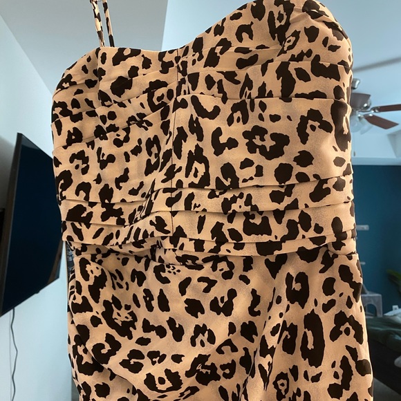 Express cheetah formal mini dress - Picture 3 of 6